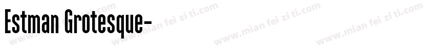 Estman Grotesque字体转换